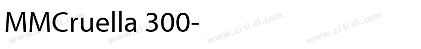 MMCruella 300字体转换